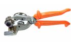 Live line stripping pliers for Low-Voltage secondary distribution cable's outer jacket.
