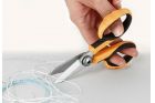 High performance scissors with a micro-serrated blade
